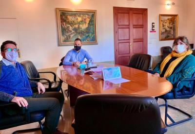 Grande, Darder i Vidal durant la reunió