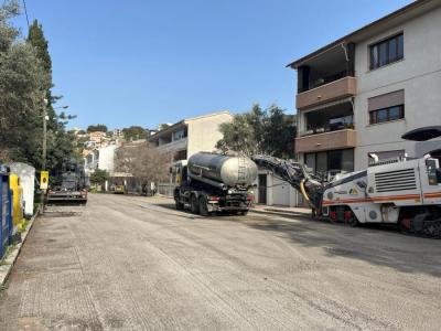 Els treballs que es feien avui dematí al Port