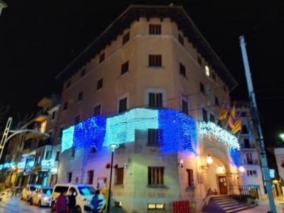 Imatge del llum nadalenc a Plaça