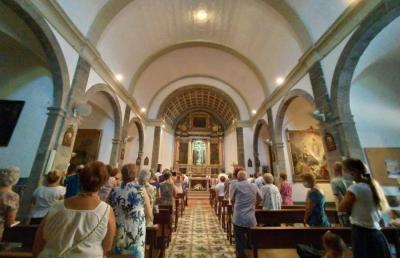 La missa d'avui dematí a Biniaraix.