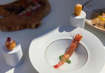 Tríada de gambes, el plat guanyador del Concurs de Gamba de Sóller.