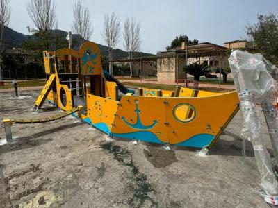 El vaixell de Sa Calatrava en plena construcció