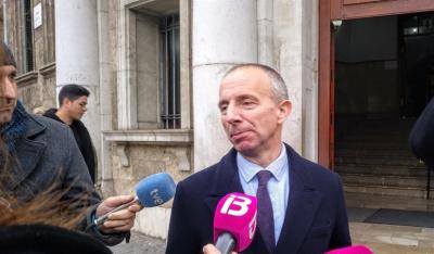 Carlos Delgado després de sortir de declarar