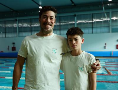 Ícaro Carecho i Alder Barbieri, integrants del club Aquàtics.