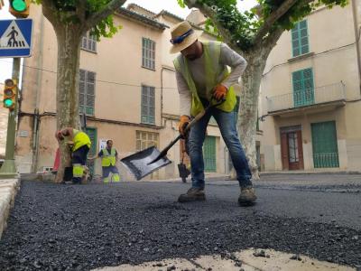 La pavimentació d'Antoni Maura, avui