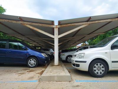 Vista actual de l'aparcament