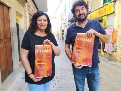 Llucia Pizà, del clúster, i Aguiló, de l'Ajuntament