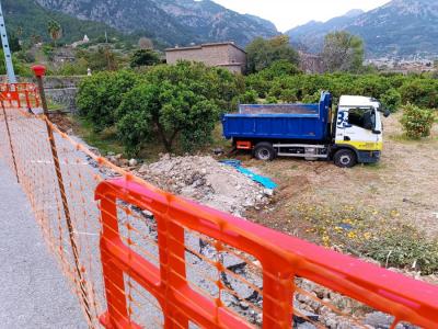 El camió ja està girat