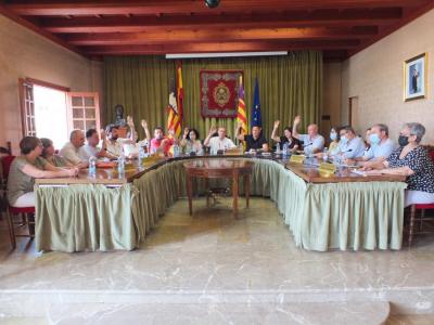 Un instant de la votació al ple