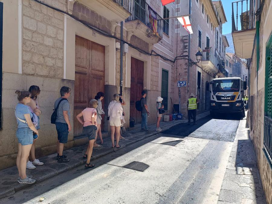 Les obres duites a terme avui dematí al carrer de Sa Mar.