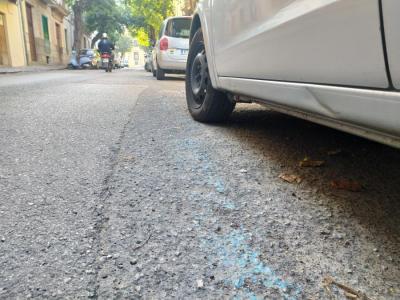 Una línia d'ORA pràcticament esborrada