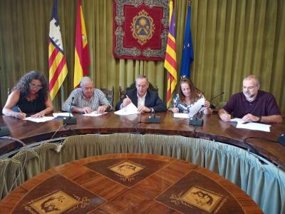 Moment de la firma, avui