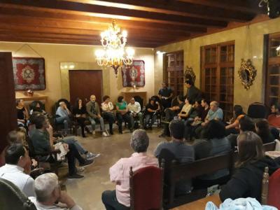 La reunió preparatòria celebrada dilluns a la nit a l'Ajuntament.