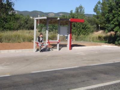 Una marquesina instal.lada a Bunyola