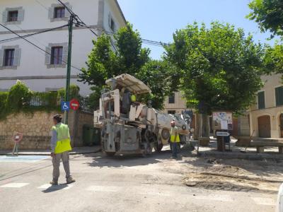 Els treballs, a la zona dels Estiradors