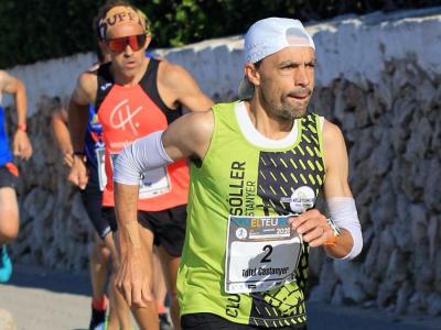 Castanyer durant la cursa disputada ahir a Ciutadella.