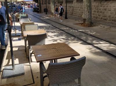 La terrassa denunciada per Més.