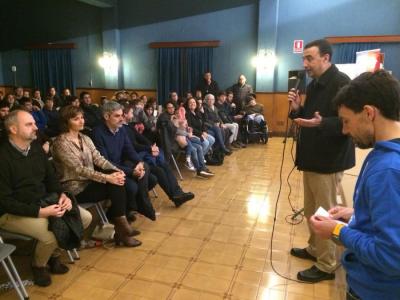 Un instant de l'acte de presentació celebrat dissabte a la sala d'actes dels Sagrats Cors.