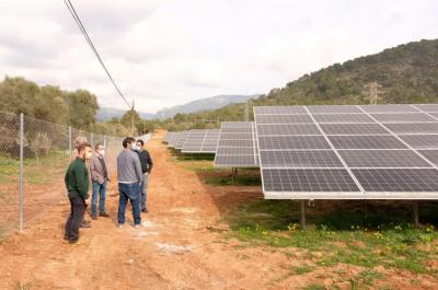 Un camp de plaques solars a Bunyola, similar als tres que preveu impulsar la societa El Gas.