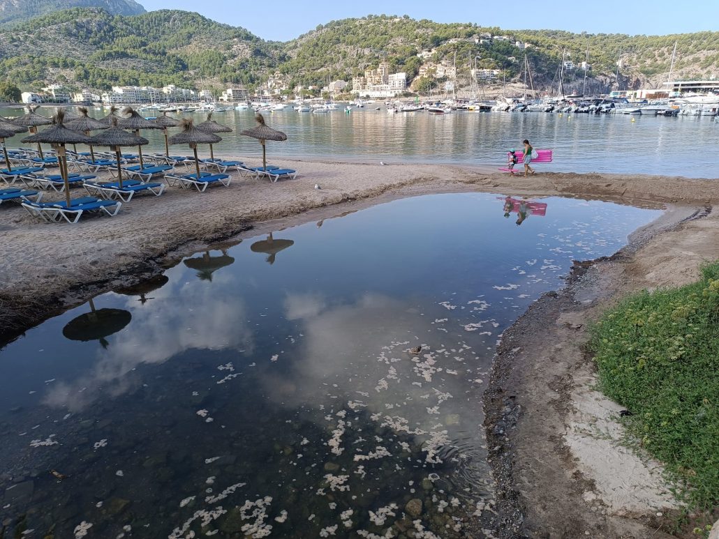 La desembocadura del torrent de Sa Figuera.